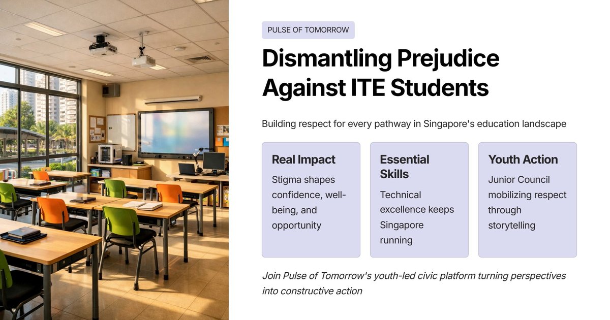 Dismantling prejudice against ITE students and graduates: Building respect for every pathway